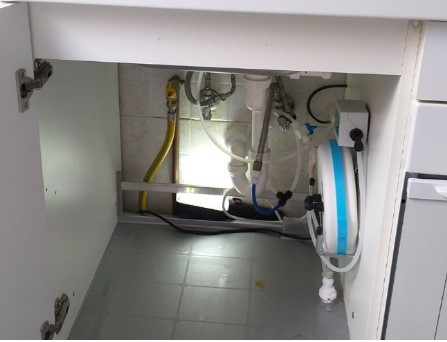 Depuratore Jumbo installato sotto lavello