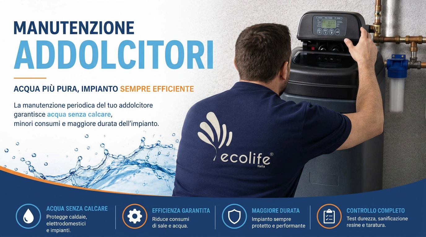 La manutenzione dell'addolcitore d'acqua